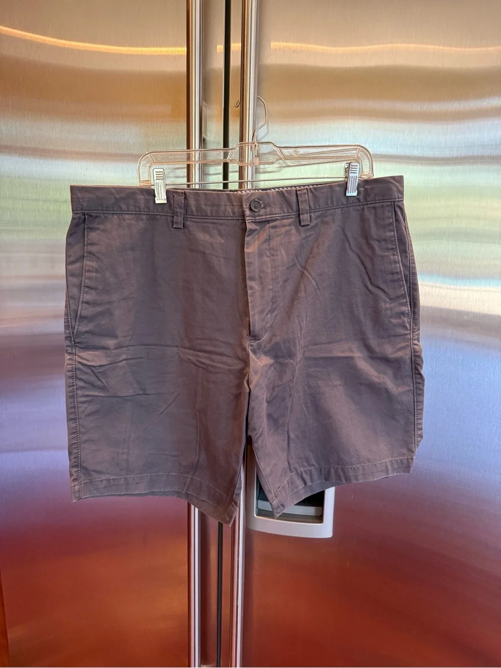 Banana Republic Men's Flat-Front Shorts - Charcoal, size 38